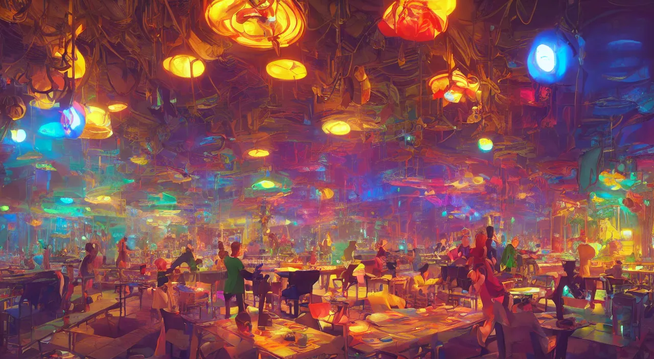 Image similar to bazaar zouk oriantal multicolorful sky shine place mosquet painting stylized digital video game icon global illumination ray tracing 8 k hd resolution, by ilya kuvshinov and cushart krentz and gilleard james