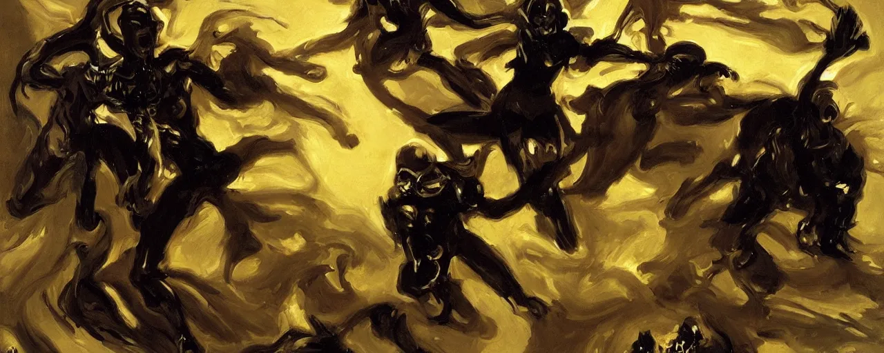 Prompt: dark scifi by john singer sargent