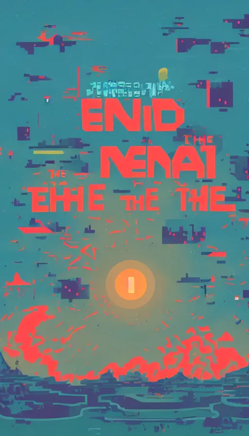 Prompt: the end of the world, by kurzgesagt,