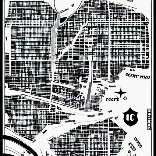 Image similar to gotham city map