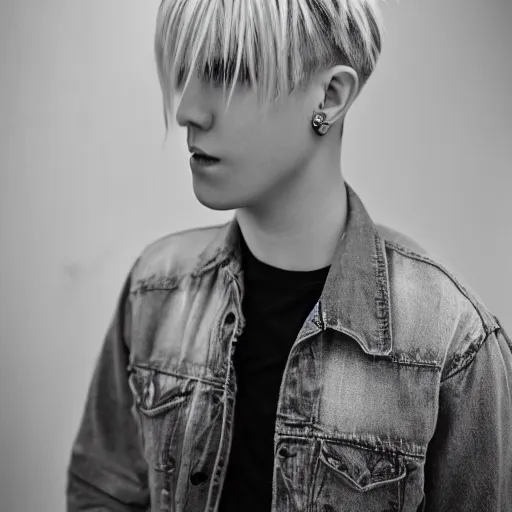 Image similar to light blonde Emo ftm photography