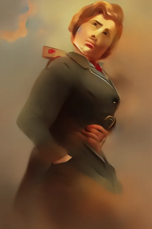 Image similar to Agent carter illustration concept art in the style of Ivan Aivazovsky