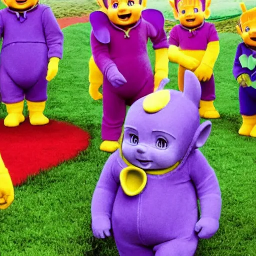 Prompt: Teletubbies babu friks