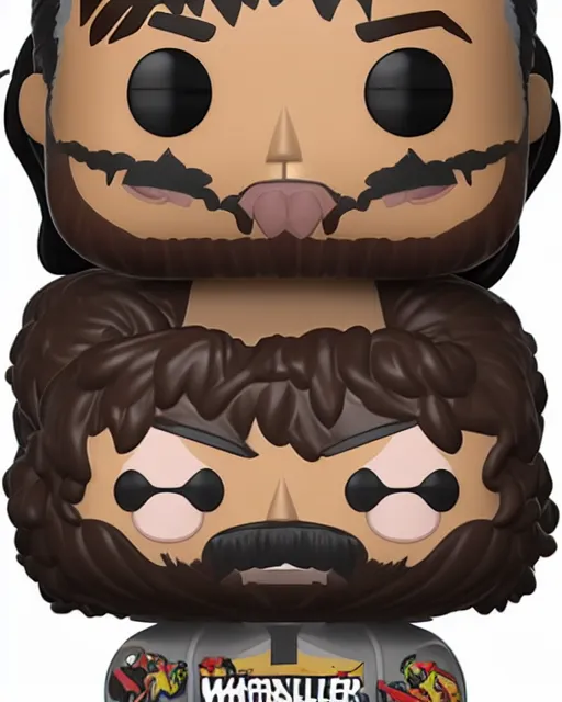 Image similar to Wrestler Funko Pop. Photographic, photography