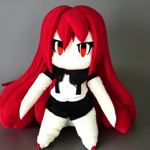 Prompt: cute fumo plush of tifa from final fantasy 7