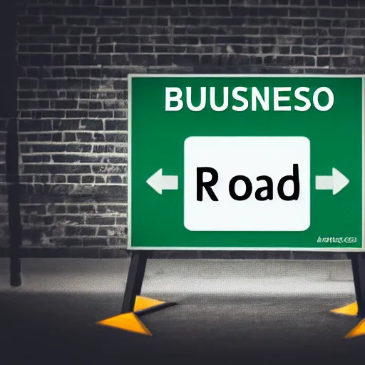 Prompt: studio photo of road sign with Business analyst written on it