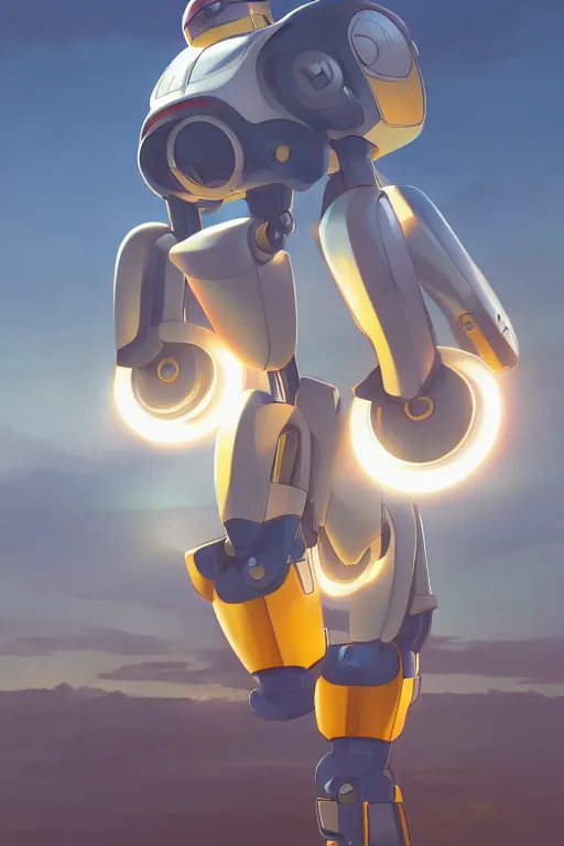 Image similar to metabots medabots medarotto medarot robot minimalist comics, behance hd by jesper ejsing, by rhads, makoto shinkai and lois van baarle, ilya kuvshinov, rossdraws global illumination ray tracing hdr radiating a glowing aura