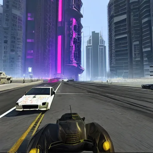 Image similar to gta : dubai, voidpunk