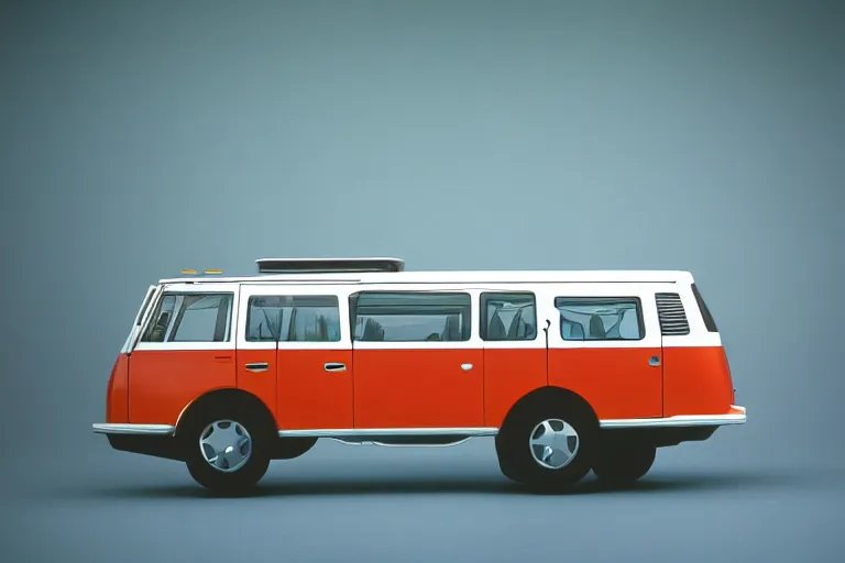 Image similar to designed by giorgetto giugiaro futuristic concept vw safari bus ( bronco ), ektachrome photograph, volumetric lighting, f 8 aperture, cinematic eastman 5 3 8 4 film