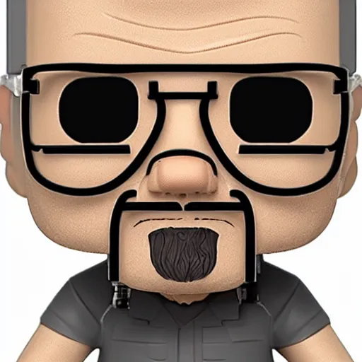 Prompt: pop figure of walter white