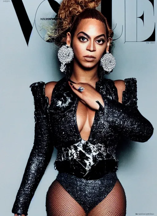 Image similar to beyonce styled by nick knight, posing, style, vogue magazine, highly realistic. high resolution. highly detailed. dramatic. 8 k. 4 k.