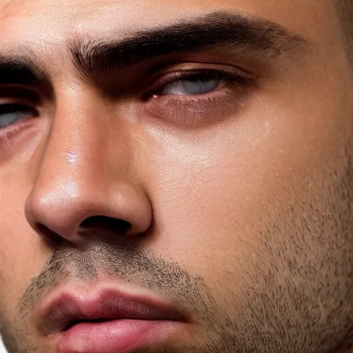 Image similar to a closeup shot of handsome mizkif from twitch, photorealism, 8k