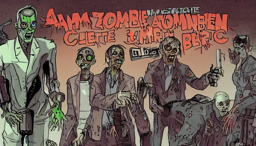 Image similar to a zombie, a scientist and a cyborg