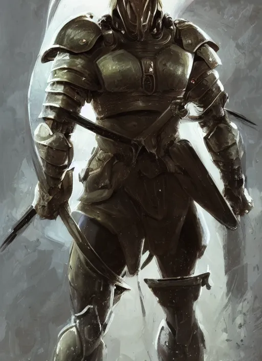 Image similar to a professional painting of a muscular young male, clothed in military armor, olive skin, long dark hair, beautiful bone structure, well defined physique, symmetrical facial features, intricate, elegant, digital painting, concept art, smooth, sharp focus, illustration, from Knights of the Old Republic, by Ruan Jia and Mandy Jurgens and Artgerm and William-Adolphe Bouguerea