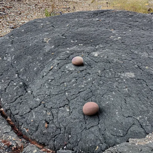 Image similar to a round shaped rock rolling down fastly