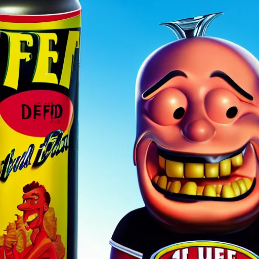 Image similar to Duff beer, marketing, product design, vivid colors, elegant, concept art, sharp focus, digital art, Hyper-realistic, 4K, Unreal Engine, Highly Detailed, HD, Dramatic Lighting by Brom, golden hour, trending on Artstation