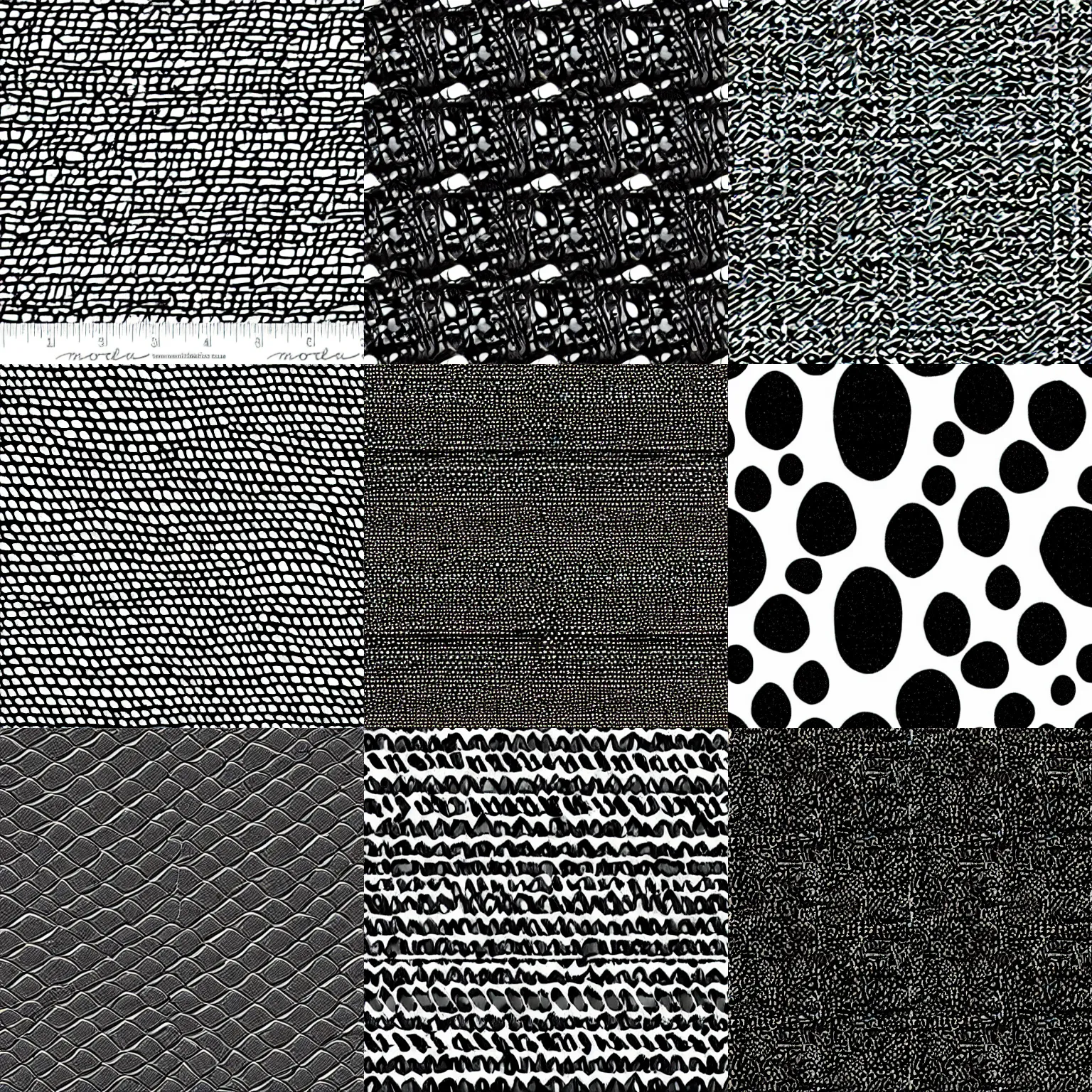 Prompt: repeating texture super - black