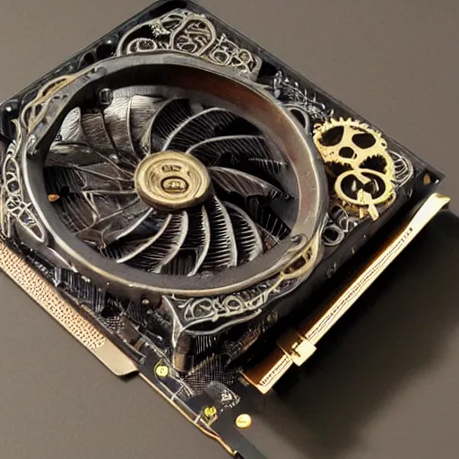 Prompt: a steampunk GPU