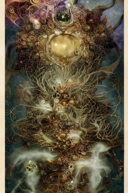 Prompt: kings of entitlement. by brian froud, yoshitaka amano, kim keever, victo ngai