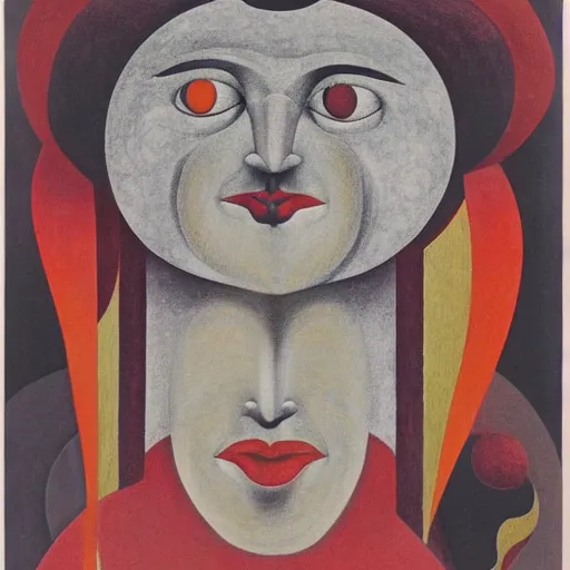 Image similar to floral face portrait by leonetto cappiello and wojciech siudmak and ernst fuchs, anni albers, oil on canvas