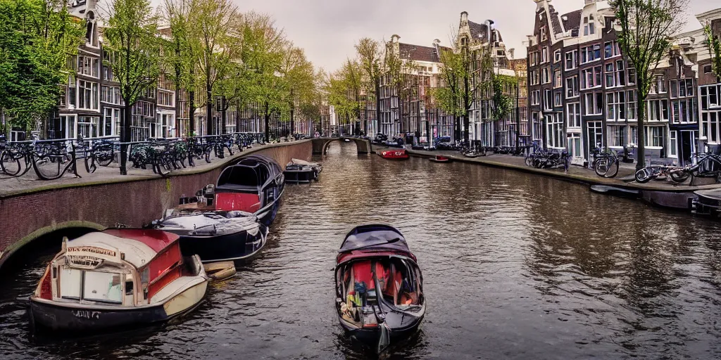 Prompt: a beautiful photo of Amsterdam, award winning photo