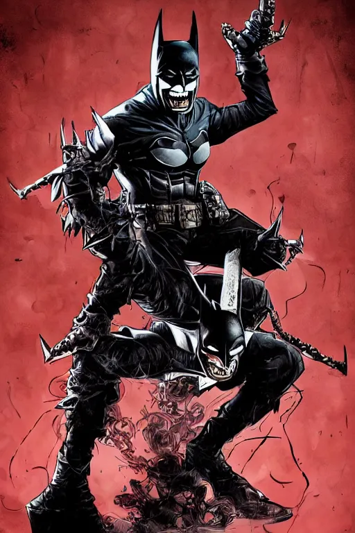 Image similar to the batman who laughs, comic strip style, dynamic lighting, fantasy concept art, trending on art station, stunning visuals, creative, cinematic, portrait, ultra detailed