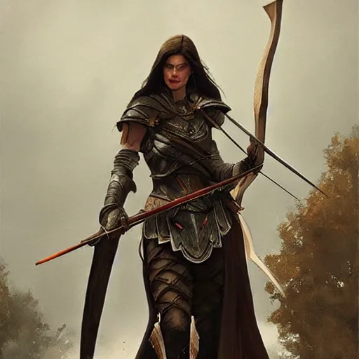 Liv Tyler as a Breton archer in Skyrim, Magic the | Stable Diffusion ...