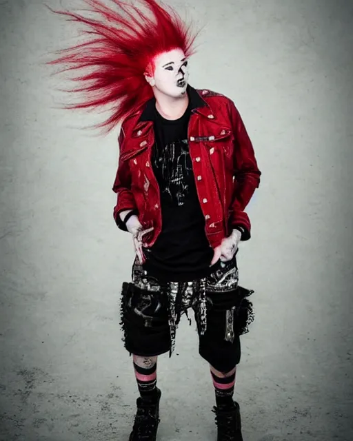 man in red punk - Untitled Collection #189689006