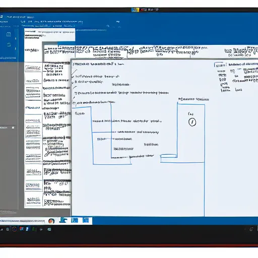 Prompt: UML component Diagramm of Windows 11