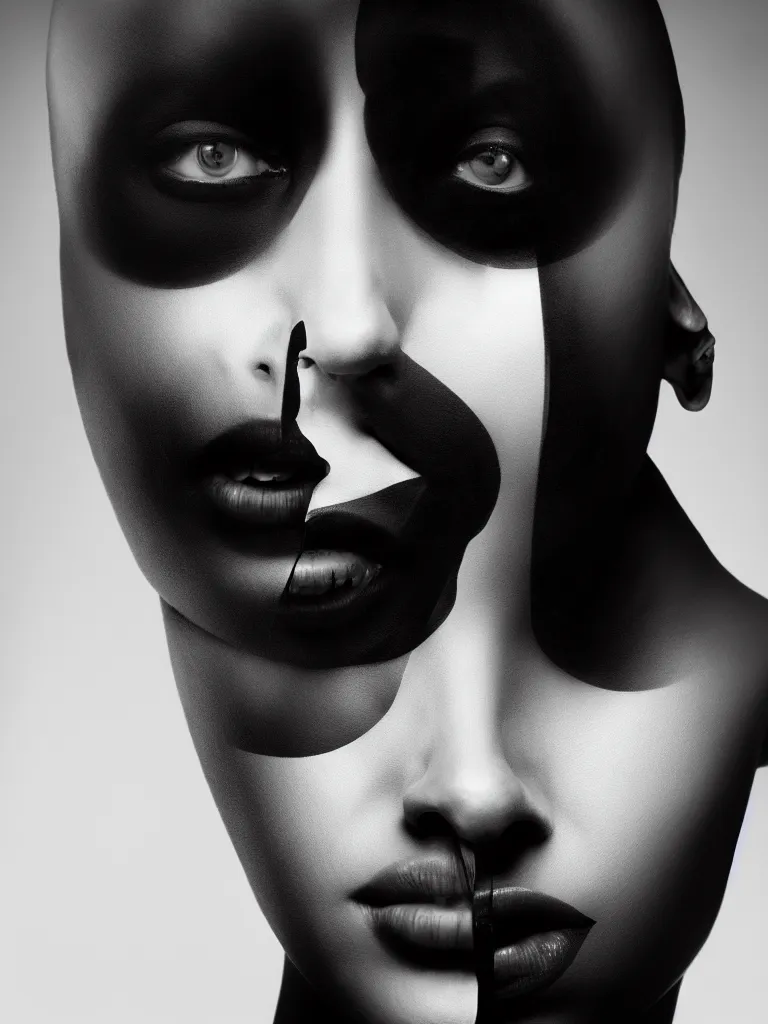 Image similar to portrait of a woman by ingrid baars, high contrast, photography, dark, portrait, surrealism, figurativism, 8 k