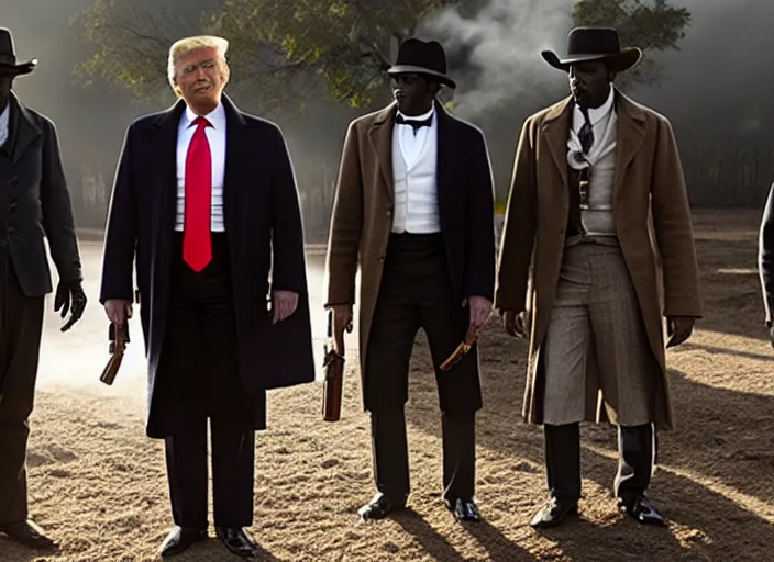 Image similar to donald trump in django unchained