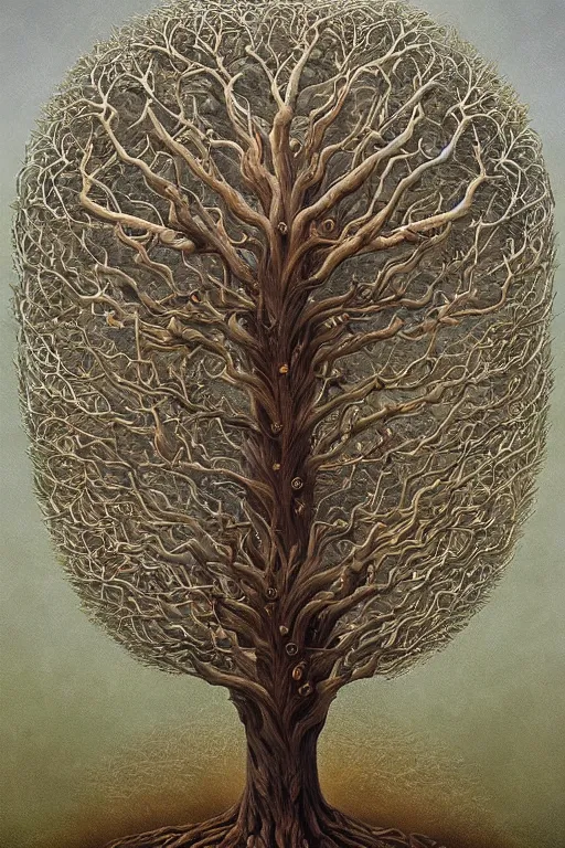 Image similar to intricate stunning highly detailed placenta ’ s tree of life, digital painting by agostino arrivabene and vladimir kush, surreal, ultra realistic, artstation