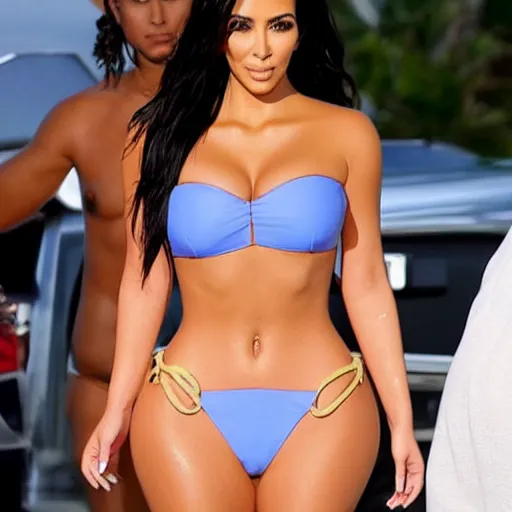 Image similar to kim kardashian wearing a bikini