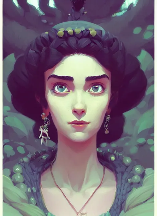 Image similar to highly detailed portrait of princess raspunzel, magnificent, photographic realistic background, by atey ghailan, by greg rutkowski, by greg tocchini, by james gilleard, by joe fenton, by kaethe butcher, trending on instagram, award winning details