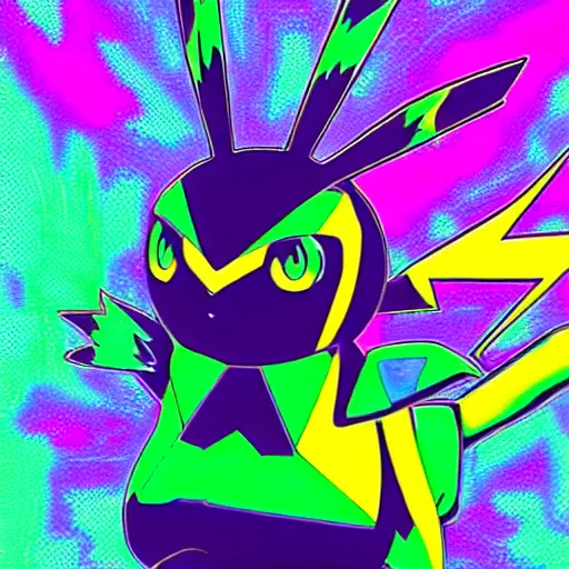 Prompt: databending style pokemon portrait airbrushed in style of 1 9 8 0 sci - fi, hip hop album cover art, conceptual mystery pokemon, intricate detailed painting, illustration sharp detail, manga 1 9 9 0