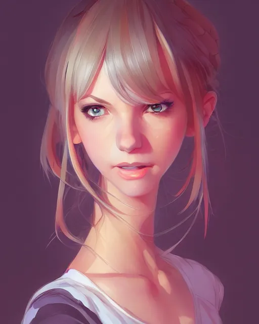 Image similar to anna faris, portrait shinkai makoto studio ghibli studio key hideaki anno sakimichan stanley artgerm lau rossdraws james jean marc simonetti elegant highly detailed digital painting artstation pixiv