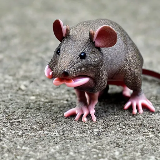 Prompt: mouse dinosaur hybrid