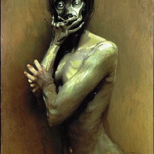 Image similar to alien by ilya repin