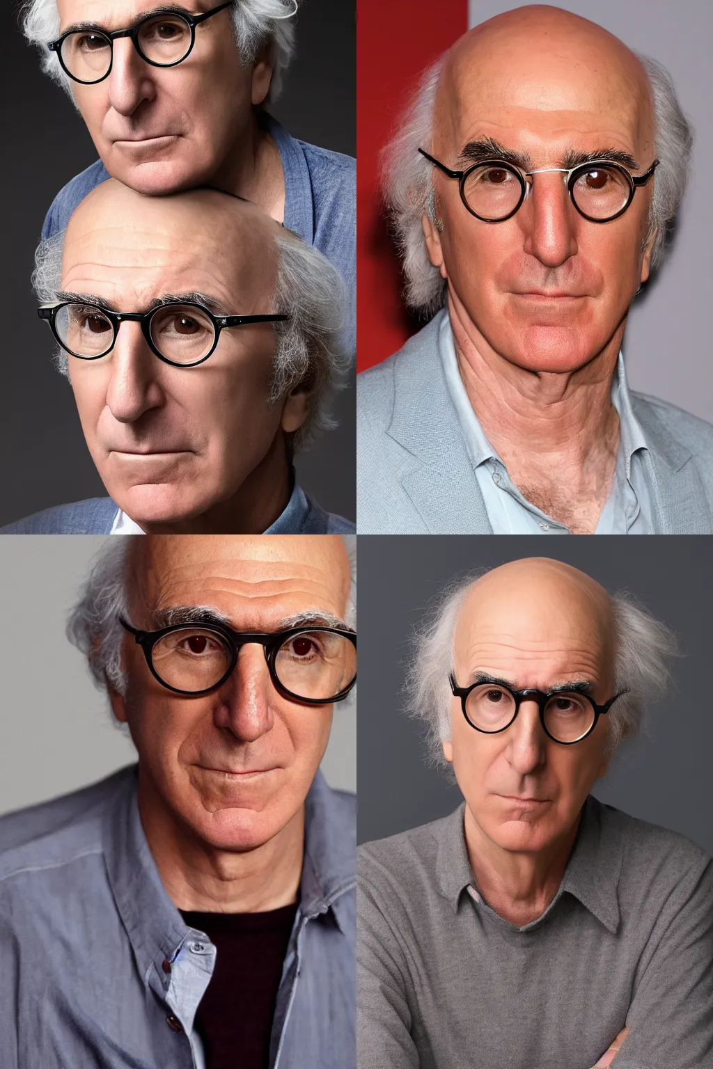 Prompt: Larry David looking unimpressed, ultra realistic, high definition portrait photograph