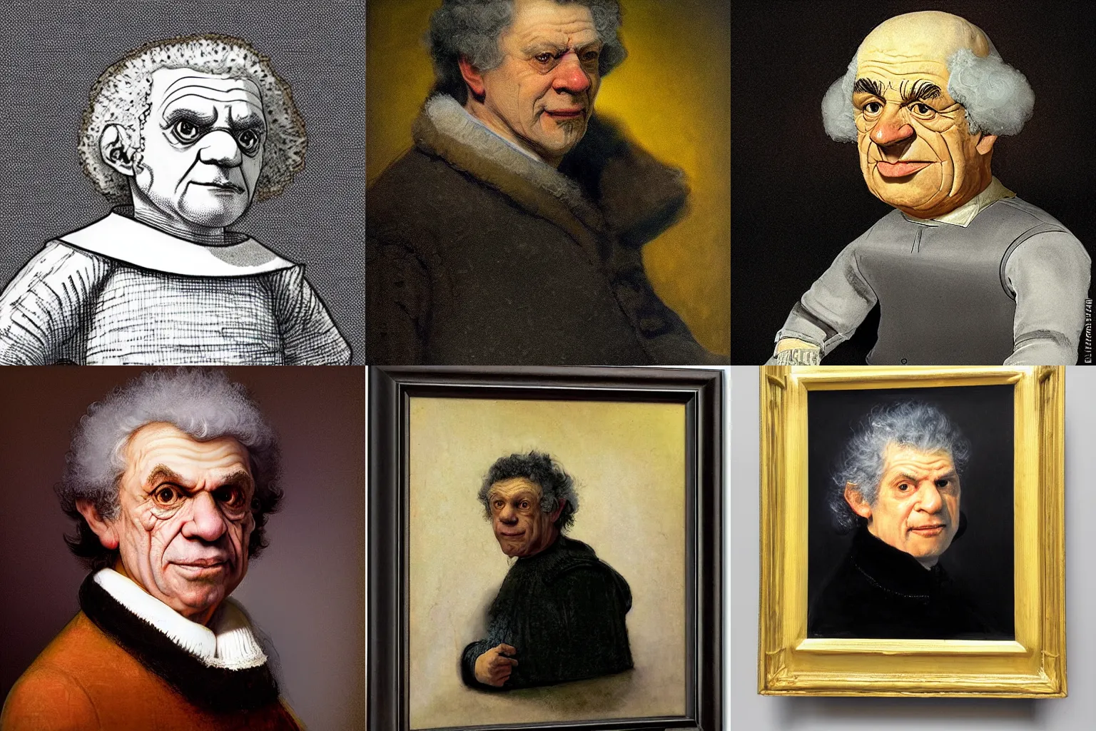 Prompt: Moe Szyslak by Rembrandt