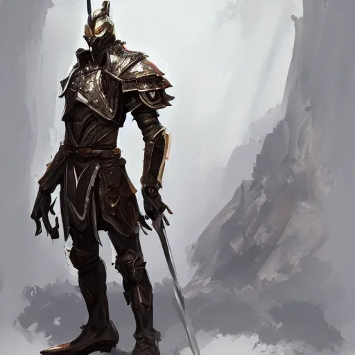 Image similar to a man dressed in armor and holding a sword, concept art by senior character artist, featured on cgsociety, afrofuturism, concept art, apocalypse art, steampunk