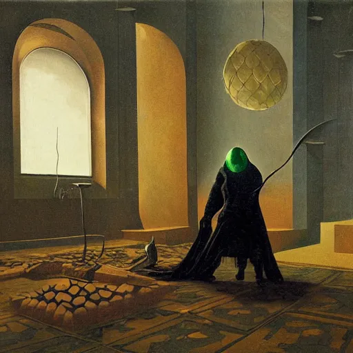 Image similar to Mysterio, artwork by Franz Sedlacek,