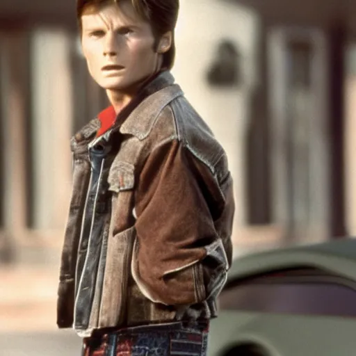 Image similar to high quality, extremely detailed photograph of young clint eastwood as marty mcfly in back to the future part 3, living in the year 1 8 8 5, directed by steven spielberg