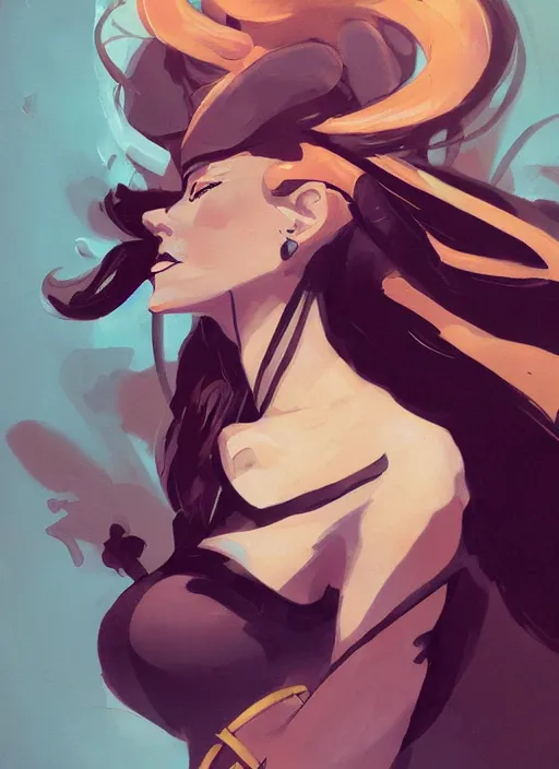 Image similar to a portrait of a lady by greg tocchini