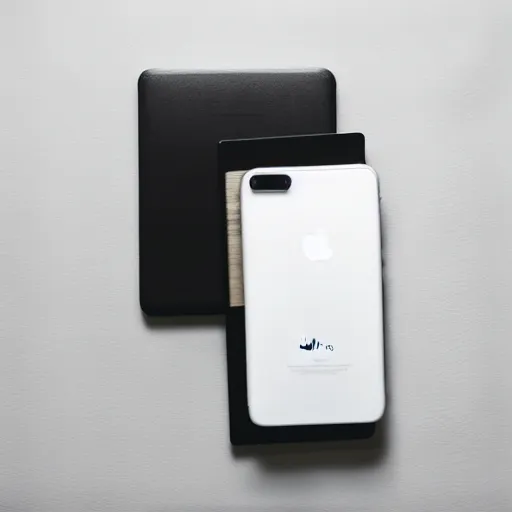Image similar to realistic photo of an iphone, white box, white background, clean photo, stock photo, 3 5 mm, canon, nikon