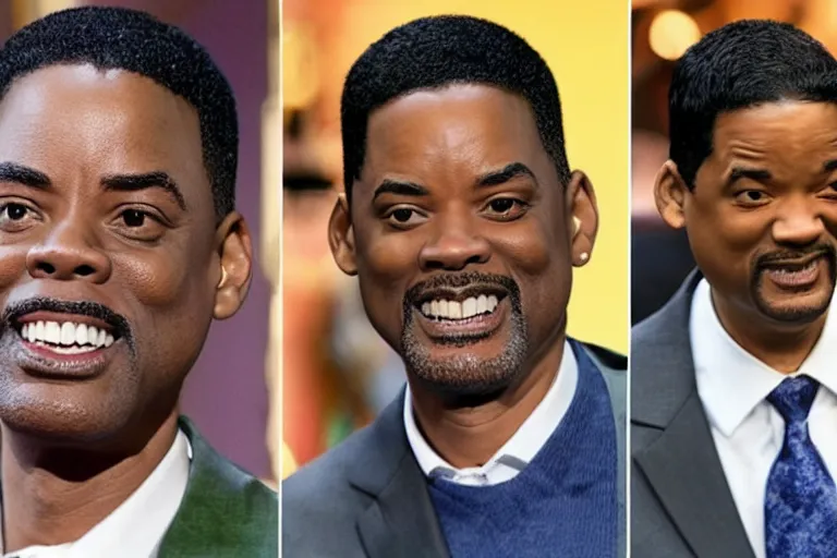 Image similar to chris rock slapping will smith, in animal crossing