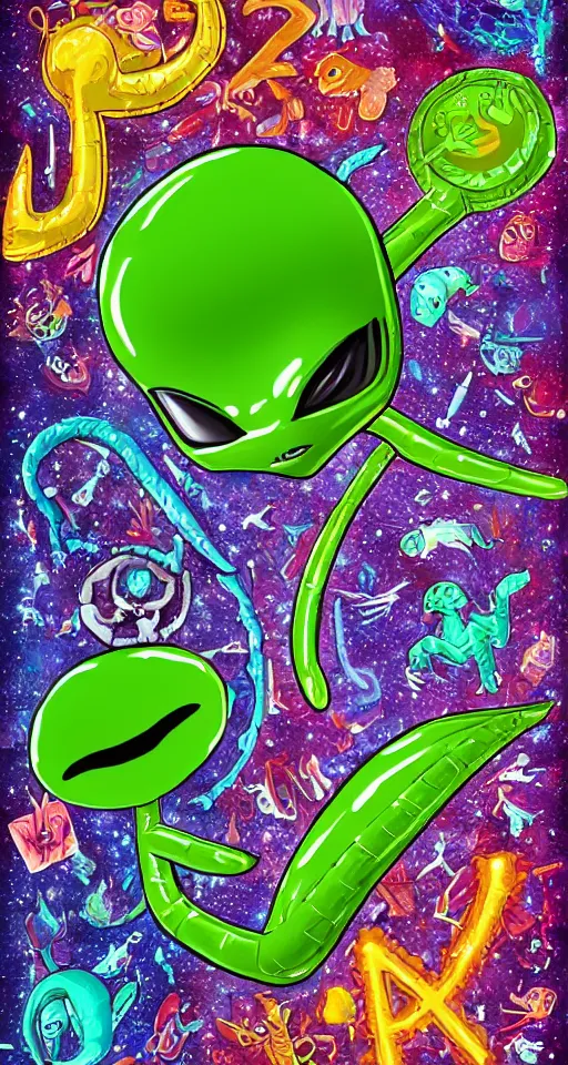 Image similar to high quality image of alien alphabet