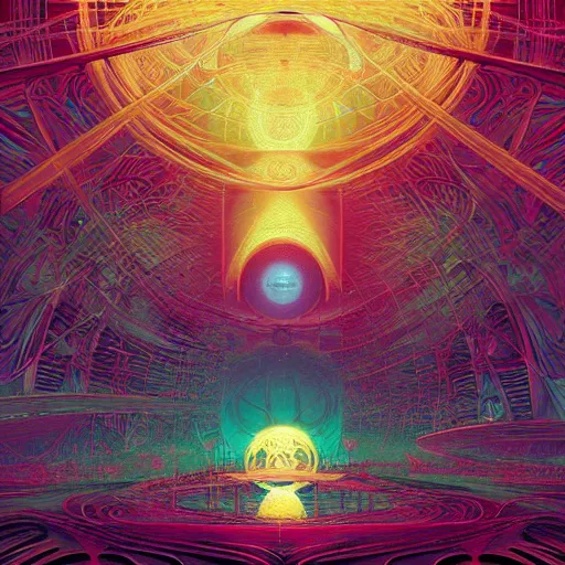 Image similar to the all center, mystical, spiritual, epiphany, high detail, by kilian eng and dan mcpharlin