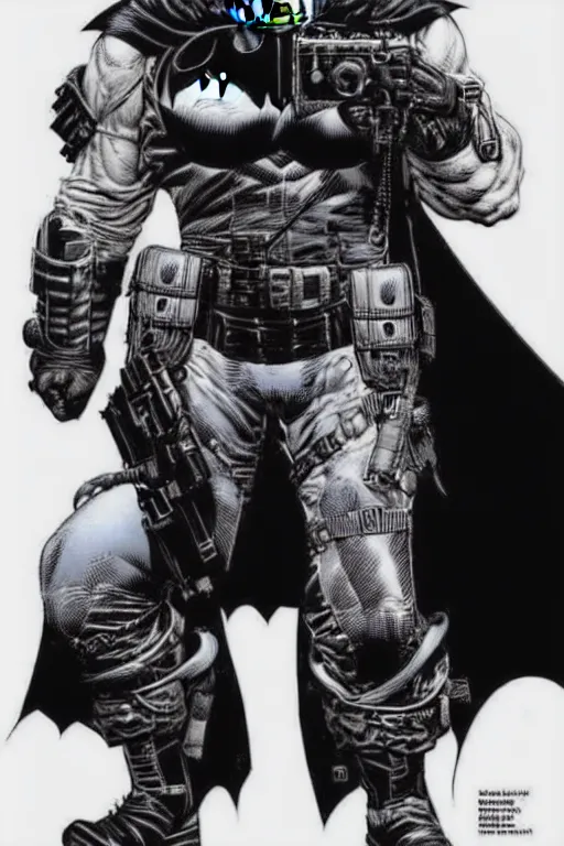 Image similar to Dieselpunk Batman by David Finch