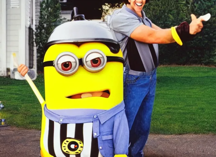 Prompt: Happy Gilmore as a minion